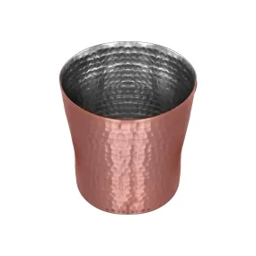 De Kulture Handmade Pure Copper Dimple Glasses Cup Tumbler With Tin Plating Drinkware